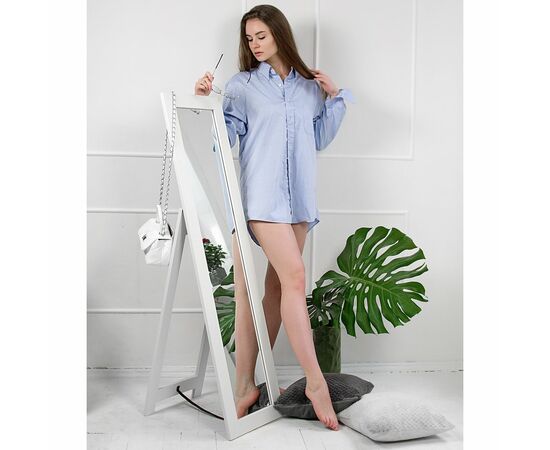 Зеркало напольное BeautyStyle 8 белый 138 см х 35 см, изображение 8 | Интернет магазин мебели и декора LifeDekor