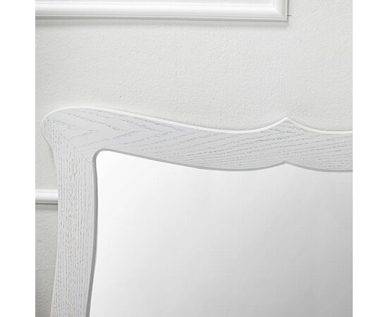 Зеркало навесное Берже 23 белый ясень 97 см х 67 см, изображение 6 | Интернет магазин мебели и декора LifeDekor