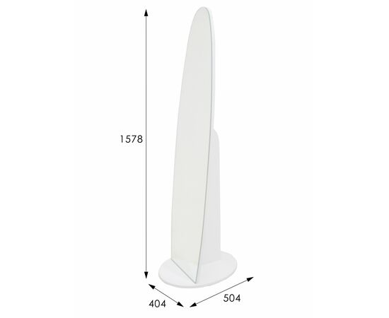 Зеркало напольное Стелла 1 белый 157,8 см х 40,4 см, изображение 11 | Интернет магазин мебели и декора LifeDekor