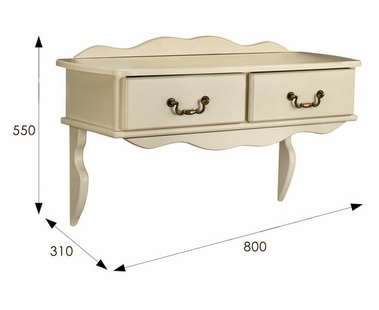 Консоль Берже 20 слоновая кость, изображение 8 | Интернет магазин мебели и декора LifeDekor