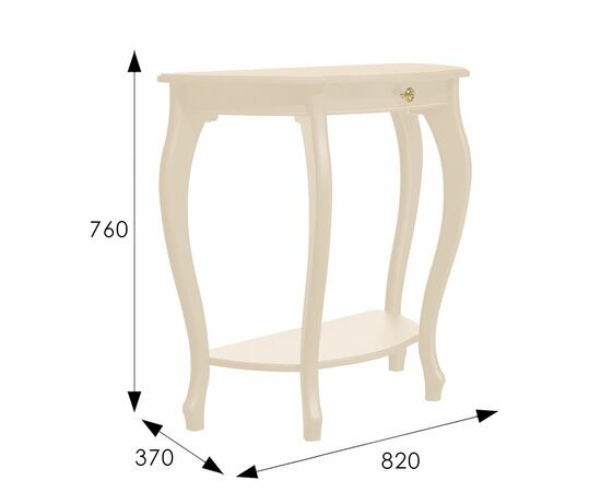 Консоль Элегант дуб шампань Л, изображение 3 | Интернет магазин мебели и декора LifeDekor