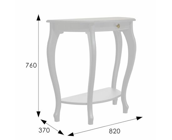 Консоль Элегант молочный дуб Л, изображение 3 | Интернет магазин мебели и декора LifeDekor