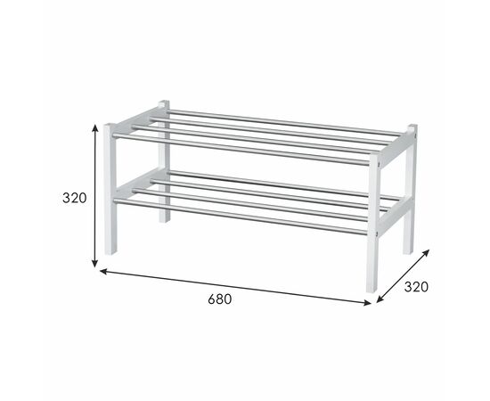 Обувница Атлас белый, изображение 4 | Интернет магазин мебели и декора LifeDekor