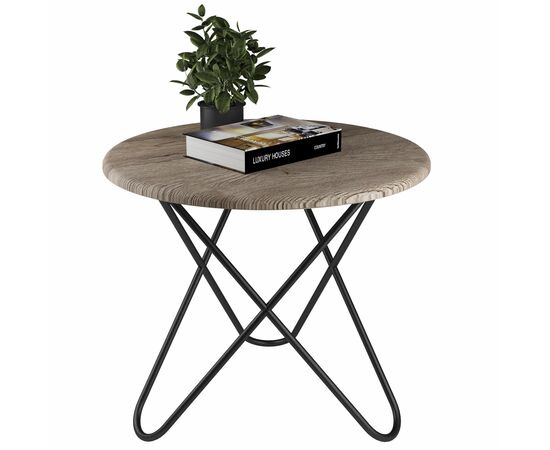 Стол журнальный BeautyStyle 20 дуб крымский состаренный/черный, изображение 3 | Интернет магазин мебели и декора LifeDekor