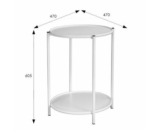 Стол журнальный BeautyStyle 21 белый/белый, изображение 9 | Интернет магазин мебели и декора LifeDekor