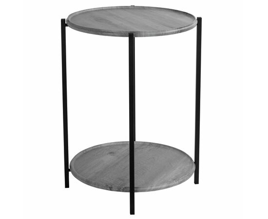 Стол журнальный BeautyStyle 21 орех гикори grey/черный, изображение 4 | Интернет магазин мебели и декора LifeDekor