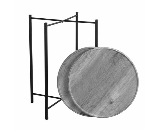 Стол журнальный BeautyStyle 21 орех гикори grey/черный, изображение 7 | Интернет магазин мебели и декора LifeDekor