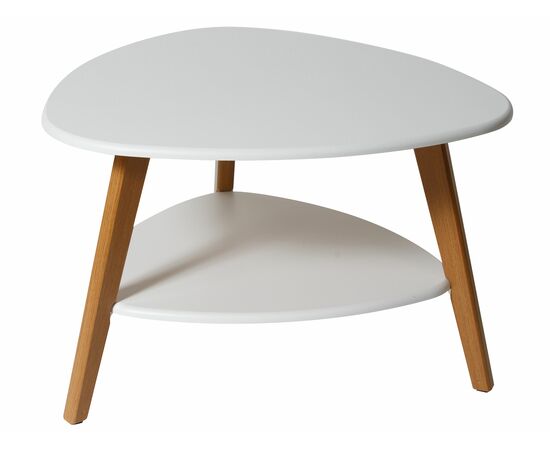 Стол журнальный Бруклин белый/дуб светлый, изображение 5 | Интернет магазин мебели и декора LifeDekor