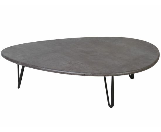 Стол журнальный Дадли серый бетон/чёрный, изображение 5 | Интернет магазин мебели и декора LifeDekor