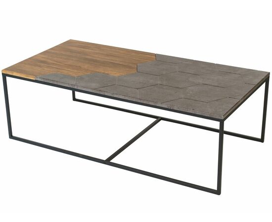 Стол журнальный Китч дуб американский/серый бетон, изображение 5 | Интернет магазин мебели и декора LifeDekor