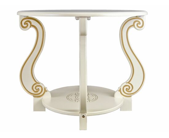 Стол журнальный Овация (М) слоновая кость/золото, изображение 3 | Интернет магазин мебели и декора LifeDekor