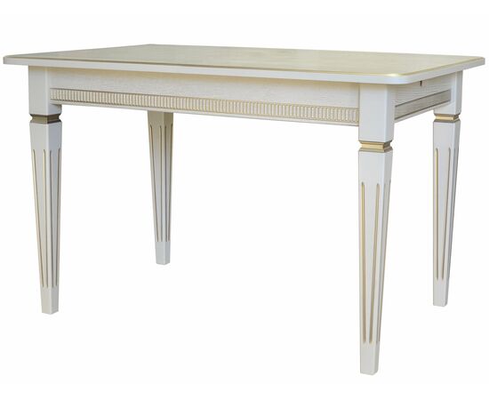 Стол обеденный Васко В 89Н слоновая кость/золото 120*80, изображение 3 | Интернет магазин мебели и декора LifeDekor