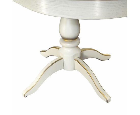 Стол обеденный Тарун 4 раздвижной слоновая кость/золото 120/160*84, изображение 5 | Интернет магазин мебели и декора LifeDekor