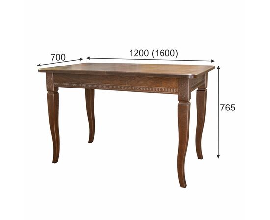 Стол обеденный Фидея 3 орех 120/160*70, изображение 2 | Интернет магазин мебели и декора LifeDekor