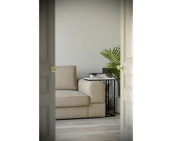 Стол придиванный Агами белый/чёрный, изображение 4 | Интернет магазин мебели и декора LifeDekor