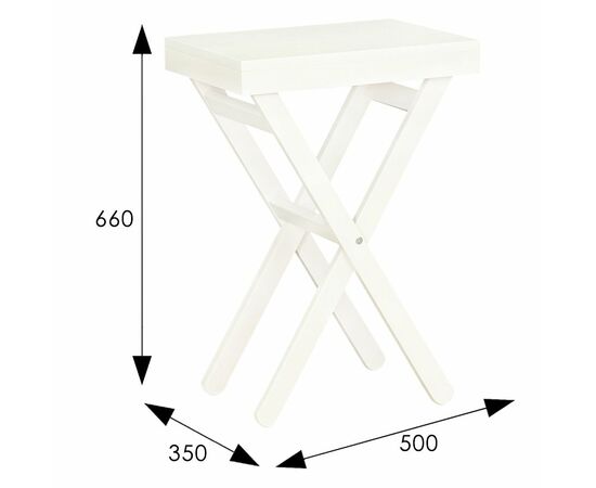 Стол раскладной снег, изображение 2 | Интернет магазин мебели и декора LifeDekor