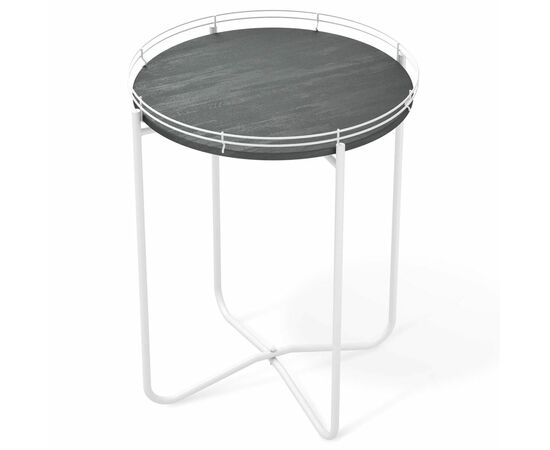 Столик журнальный SHT-CT20 каменный уголь/белый муар, изображение 2 | Интернет магазин мебели и декора LifeDekor