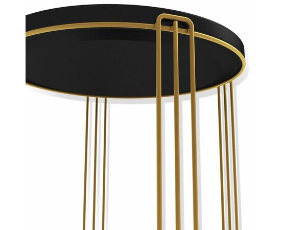 Столик журнальный SHT-CT31 золото/черный муар, изображение 2 | Интернет магазин мебели и декора LifeDekor