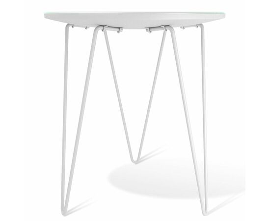 Столик журнальный SHT-CT27 белый муар/белый мрамор, изображение 4 | Интернет магазин мебели и декора LifeDekor