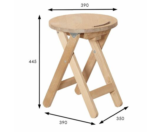 Табурет складной лак, изображение 7 | Интернет магазин мебели и декора LifeDekor