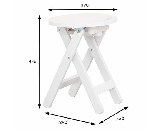 Табурет складной снег, изображение 9 | Интернет магазин мебели и декора LifeDekor