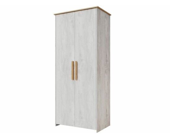 Шкаф «Скандинавия 2Д» КМК 0905.6, бетон пайн светлый/ дуб наварра, изображение 2 | Интернет магазин мебели и декора LifeDekor