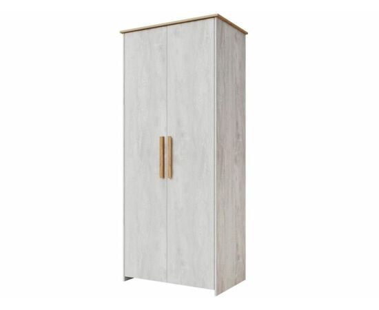 Шкаф «Скандинавия 2Д» КМК 0905.6, бетон пайн светлый/ дуб наварра | Интернет магазин мебели и декора LifeDekor