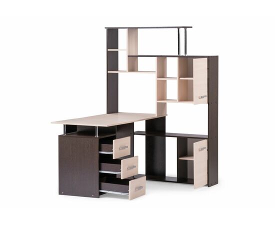 Стол КС-15 венге / дуб молочный правый, изображение 4 | Интернет магазин мебели и декора LifeDekor