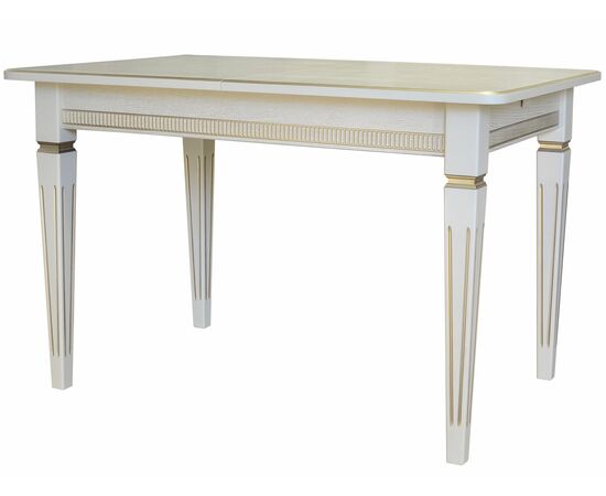 Стол обеденный Васко В 87Н слоновая кость/золото 150/200*90, изображение 4 | Интернет магазин мебели и декора LifeDekor