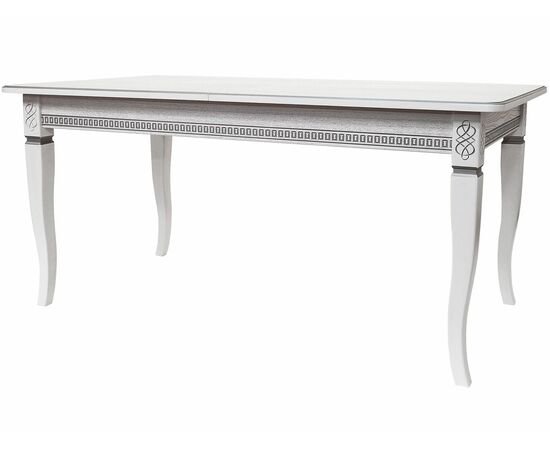 Стол обеденный Фидея 3 белый/серебро 120/160*70, изображение 4 | Интернет магазин мебели и декора LifeDekor