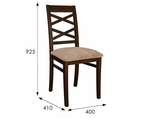 Стул Араго орех, капучино, изображение 5 | Интернет магазин мебели и декора LifeDekor