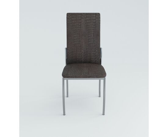 Кухонный стул SHADO Пекин №5 Хром Коричневый Крокодил С5 | Интернет магазин мебели и декора LifeDekor