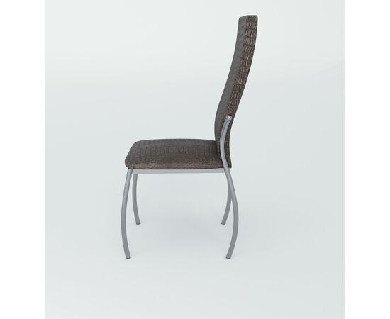 Кухонный стул SHADO Пекин №5 Хром Коричневый Крокодил С5, изображение 3 | Интернет магазин мебели и декора LifeDekor