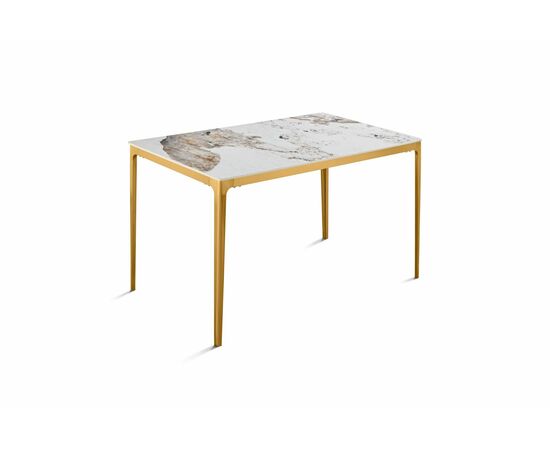 Стол обеденный Камео DT-3001B, 140х80х75 см, белый мрамор (Пандора) | Интернет магазин мебели и декора LifeDekor