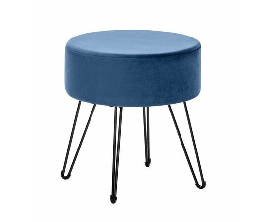 Пуф Кома (ткань велюр Дарк Блю) | Интернет магазин мебели и декора LifeDekor