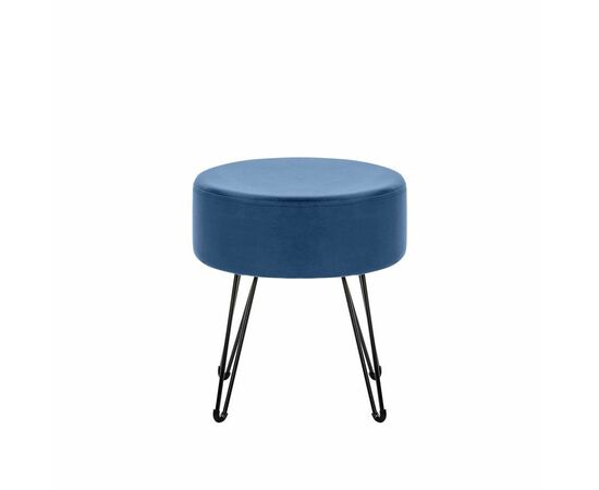 Пуф Кома (ткань велюр Дарк Блю), изображение 2 | Интернет магазин мебели и декора LifeDekor
