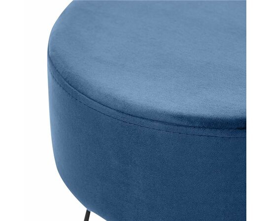 Пуф Кома (ткань велюр Дарк Блю), изображение 3 | Интернет магазин мебели и декора LifeDekor