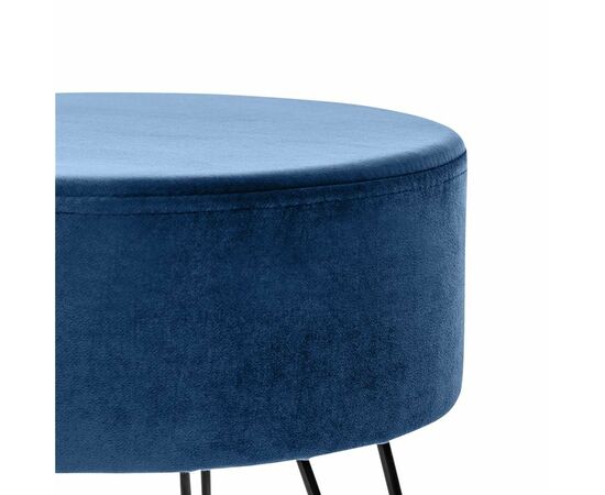 Пуф Кома (ткань велюр Дарк Блю), изображение 4 | Интернет магазин мебели и декора LifeDekor