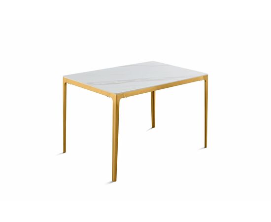 Стол обеденный Камео DT-3001S, 120х80х75 см, белый мрамор (Калаката) | Интернет магазин мебели и декора LifeDekor