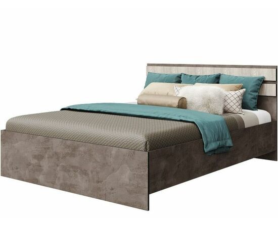 Кровать «Лондон 1600» КМК 0467.19, Оникс/Бетон пайн светлый | Интернет магазин мебели и декора LifeDekor