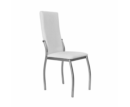 Кухонный стул SHADO Пекин №5 Хром Белый Крокодил С1 | Интернет магазин мебели и декора LifeDekor