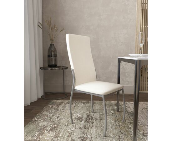 Кухонный стул SHADO Пекин №5 Хром Белый Крокодил С1, изображение 7 | Интернет магазин мебели и декора LifeDekor