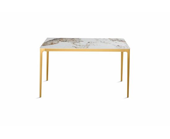 Стол обеденный Камео DT-3001B, 140х80х75 см, белый мрамор (Пандора), изображение 4 | Интернет магазин мебели и декора LifeDekor