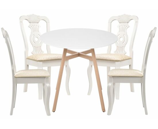 Обеденная группа Акутто 90 white | Интернет магазин мебели и декора LifeDekor