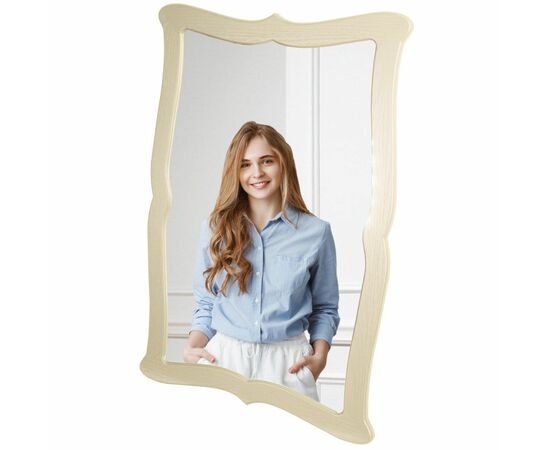Зеркало навесное Берже 23 слоновая кость 97 см х 67 см, изображение 4 | Интернет магазин мебели и декора LifeDekor