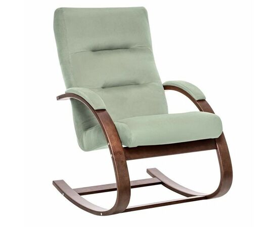 Кресло-качалка Милано  (Орех текстура/ткань V 14) | Интернет магазин мебели и декора LifeDekor