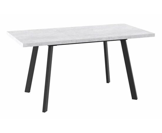 Стол раздвижной БОРГ-140(180)х85  Серый сланец/Чёрный, изображение 2 | Интернет магазин мебели и декора LifeDekor