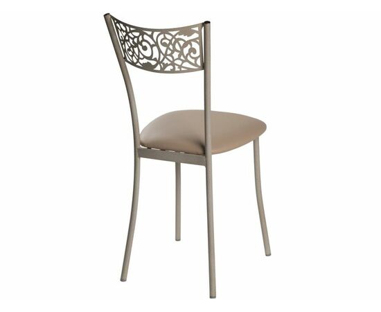 Стул Эрго ДП2-29, кожзам Линкольн беж, каркас белый антик, изображение 3 | Интернет магазин мебели и декора LifeDekor