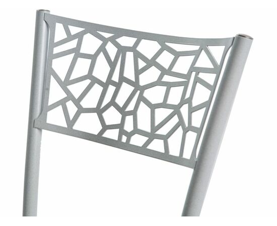 Стул Кемпер ДП2-05, кожзам Серый мрамор, каркас белый мрамор, изображение 6 | Интернет магазин мебели и декора LifeDekor