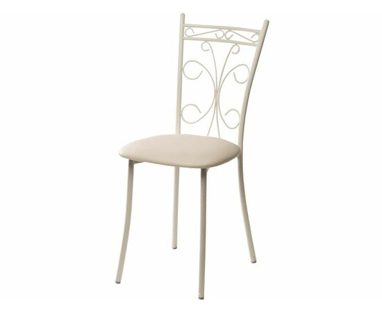 Стул Неаполь ДП2-16, кожзам Линкольн белый, каркас белый матовый, изображение 2 | Интернет магазин мебели и декора LifeDekor